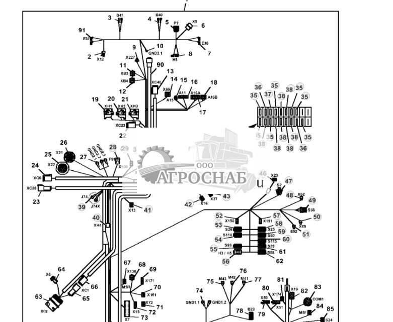 Wiring Harness Components, Cab Main (002129 - ) - ST913681 317.jpg